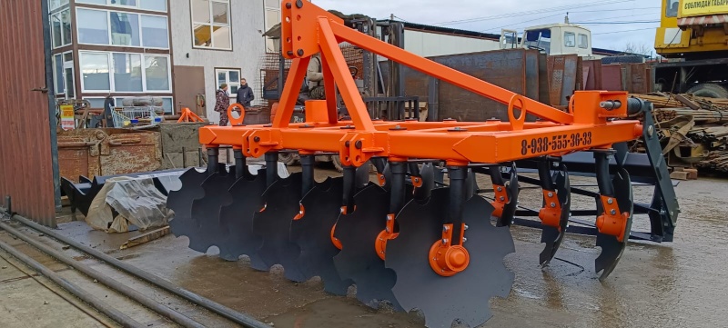 Борона дисковая навесная БДН 2,4х2Н с амортизаторами катка, 14 рабочих органов купить в Волгограде – «БДН-АгроКубань», 3